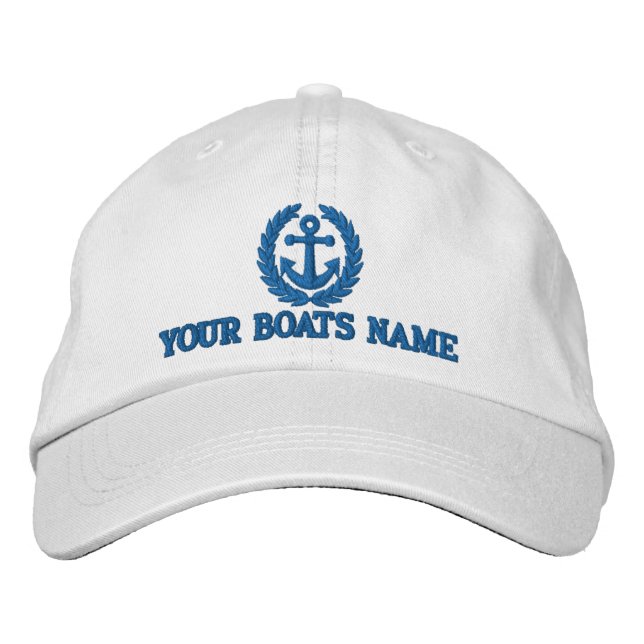 Casquette Brodée Capitaines de voiliers personnalisés (Devant)