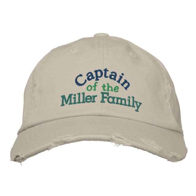Casquette Brodée Captain Cap de Family - Journée des filles (Devant)