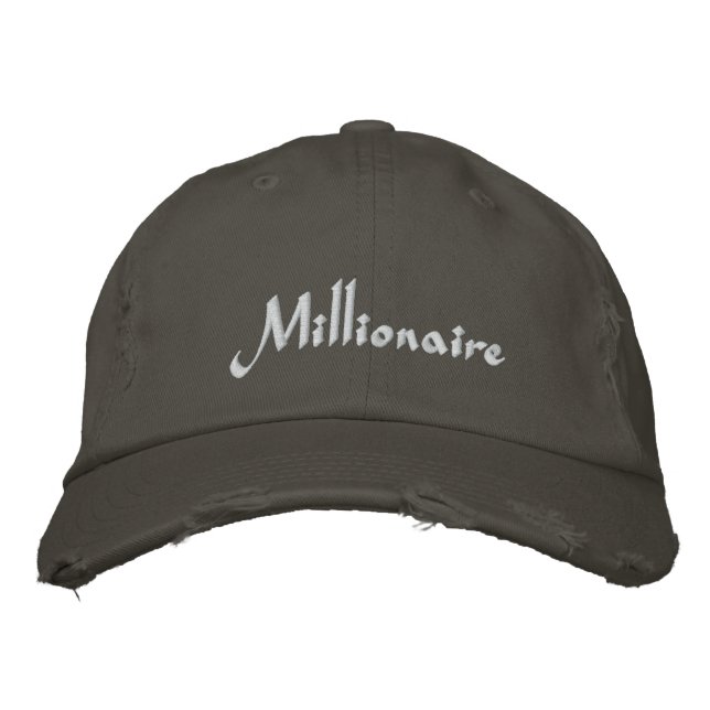 Casquette Brodée Casquette/Casquette millionnaire (Devant)