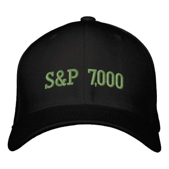 Casquette Brodée Célébration de l'indice de Stock de niveau S&P 7 0 (Devant)