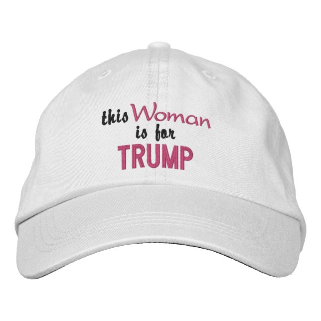 Casquette Brodée cette femme est pour Trump (Devant)