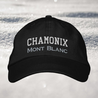Casquette Brodée Chamonix France Mont Blanc vacances hiver