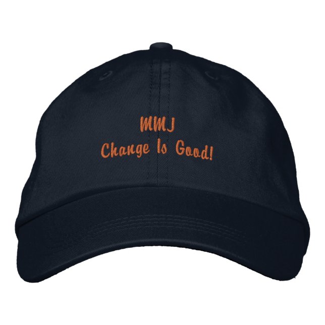 Casquette Brodée Changement avec les temps - MMJ (Devant)