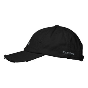 Casquette Brodée Chapeau brodé avec le prénom masculin "Xanthos"