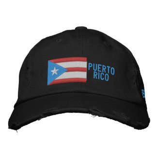Casquette Brodée Chapeau brodé du drapeau boricua de Porto Rico