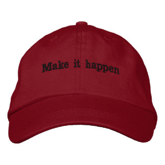 Casquette Brodée Chapeau Brodé "Faites que ça arrive" Motivant