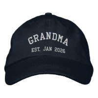 Chapeau brodé personnalisé Mamie dès 2026