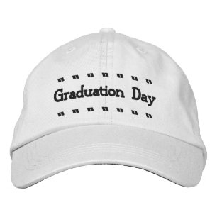 Casquette Brodée Chapeau imprimé jour de la remise des diplômes cha
