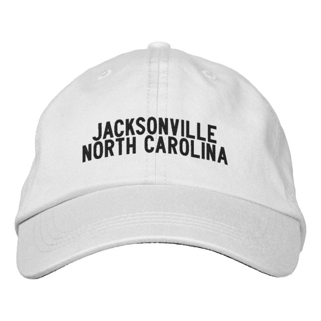 Casquette Brodée Chapeau Jacksonville Caroline du Nord (Devant)