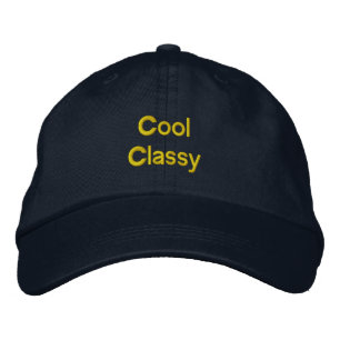 Casquette Brodée Chapeau Navy Cool et Classe avec Impression Confia