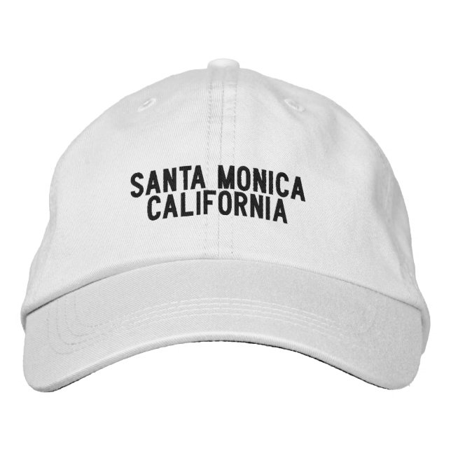 Casquette Brodée Chapeau Santa Monica  Californie (Devant)