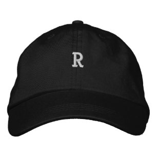 Casquette Brodée Chapeaux brodés avec logo initial "R" monogramme