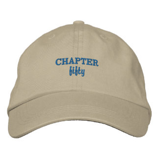 Casquette Brodée CHAPITRE cinquante en kaki