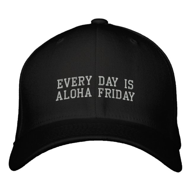 Casquette Brodée Chaque jour est Aloha vendredi (Devant)