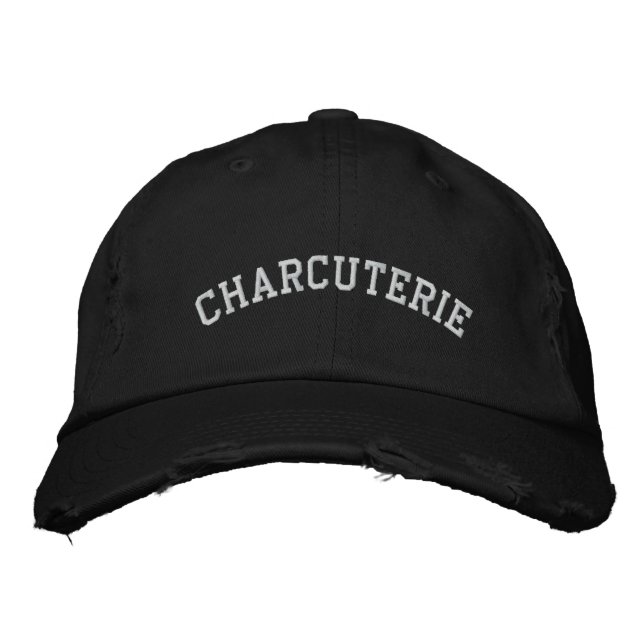 Casquette Brodée charcuterie (Devant)