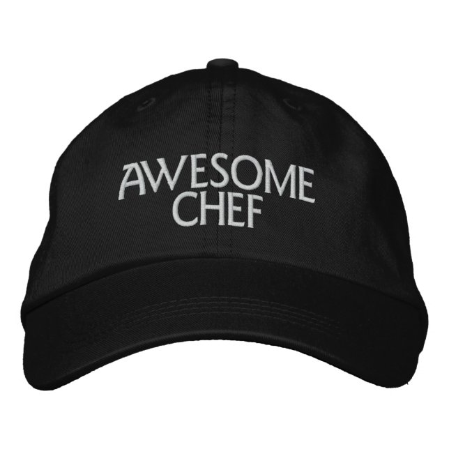 Casquette Brodée Chef génial (Devant)