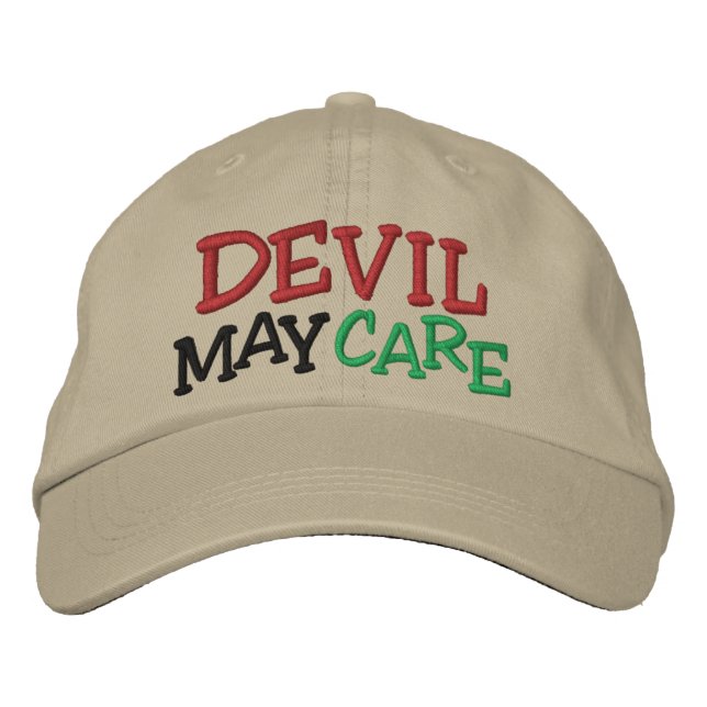 Casquette Brodée Cheval Racing Devil May Care (Devant)