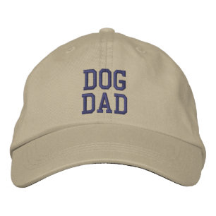 Casquette Brodée Chien papa violet beige amoureux des chiens cool 