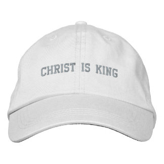 Casquette Brodée Christ est roi avec croix