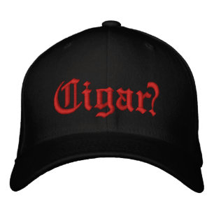 Casquette Brodée Cigare? Couture rouge devant