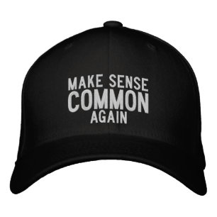 Casquette Brodée Citation noire "Rendre le sens commun"