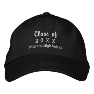 Casquette Brodée Classe de fin d'études de 20XX Custom High School 