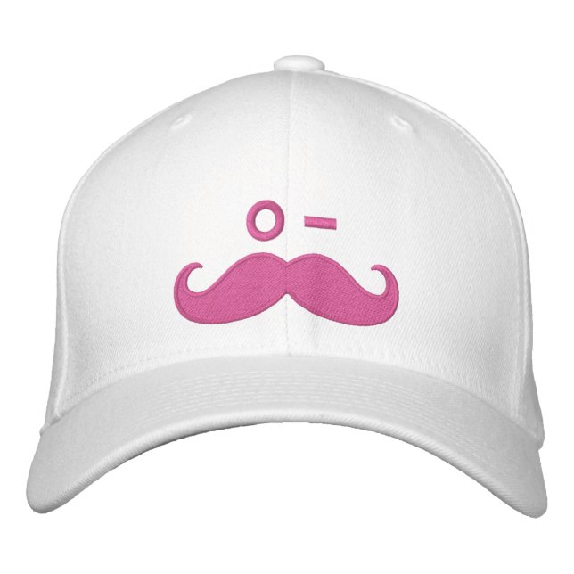 Casquette Brodée CLIN D'OEIL de moustache (Devant)
