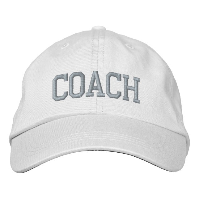Casquette Brodée Coach rose texte personnalisé sports modernes (Devant)