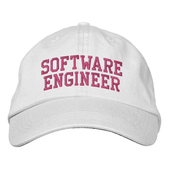 Casquette Brodée Concepteur logiciel Programmeur informatique Typog (Devant)
