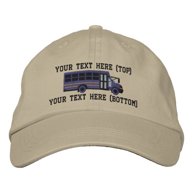 Casquette Brodée Conducteur personnalisé Mini-navette Broderie (Devant)