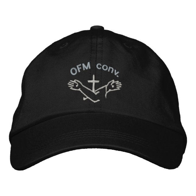 Casquette Brodée CONV OFM. Logo franciscain (Devant)
