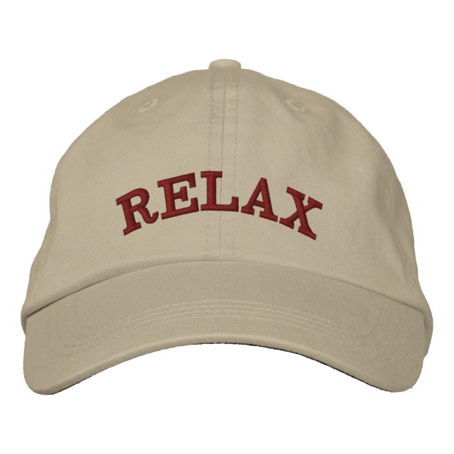 Casquette Brodée Coordonnées des Spas tropicaux - Relax brodé (Devant)