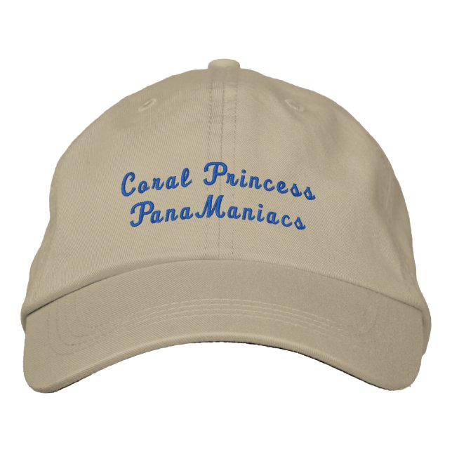 Casquette Brodée Coral PrincessPanaManiacs (Devant)