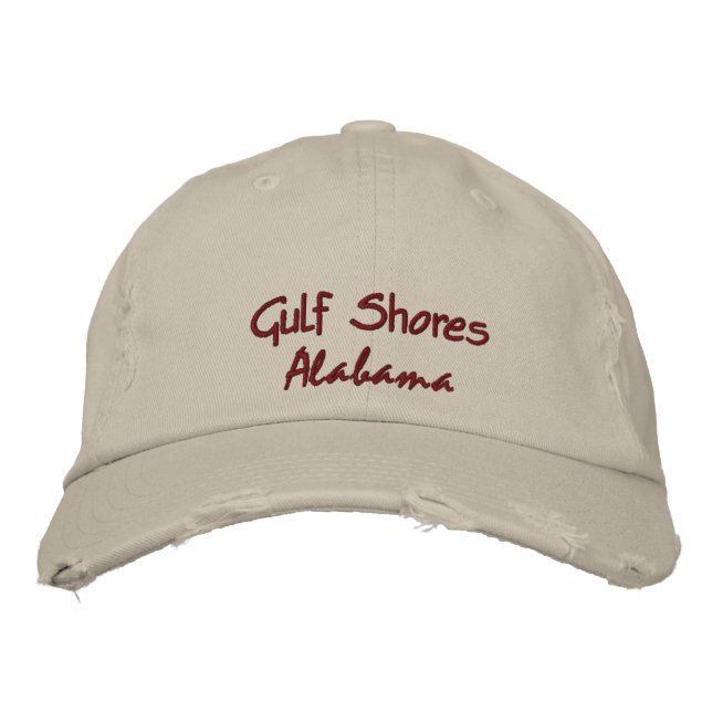 Casquette Brodée Côte du Golfe Alabama (Devant)