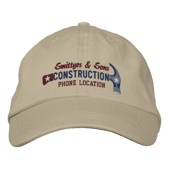 Casquette Brodée Coutume personnalisée pour votre entreprise de (Devant)