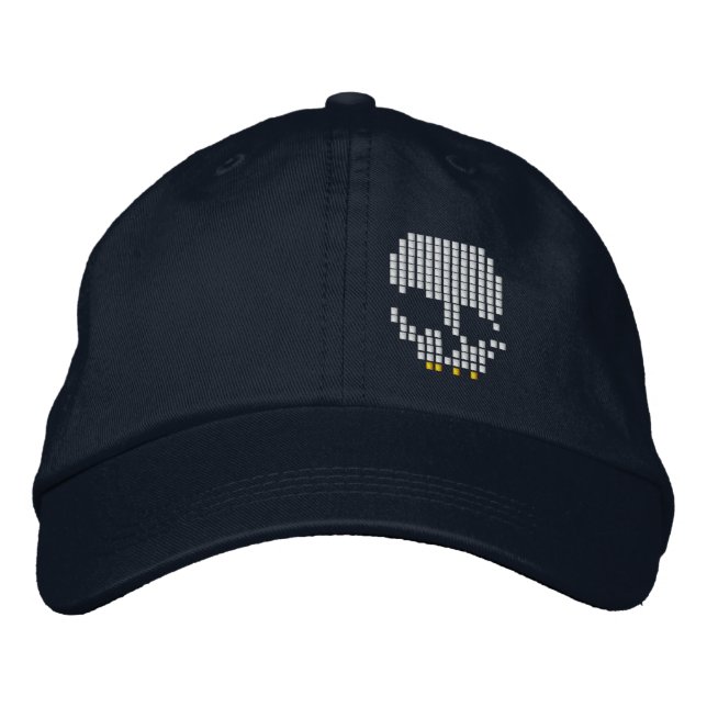 Casquette Brodée Crâne (Devant)