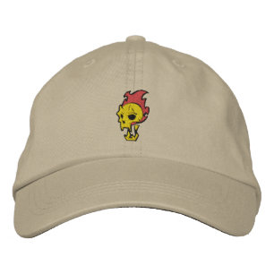 Casquette Brodée Crâne flamboyant