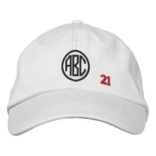 Casquette Brodée Créez votre propre monogramme personnalisé brodé V