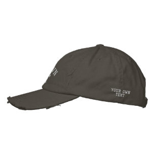 Casquette Brodée CRÉEZ VOTRE PROPRE Texte personnalisé DIY avec div