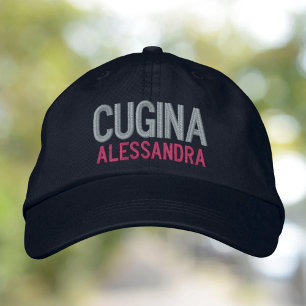 Casquette Brodée Cugina (cousine/femme) brodée personnalisée