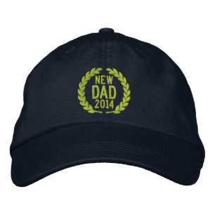 Casquette Brodée Customizable YEAR for New Dad Laurels Embroidery