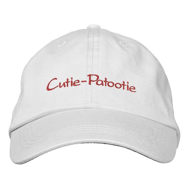 Casquette Brodée Cutie-Patootie (Devant)
