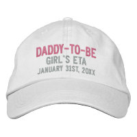 Daddy-to-be personnalisé date d'échéance en rose e
