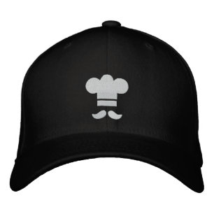 Casquette brodée de chapeau de chef