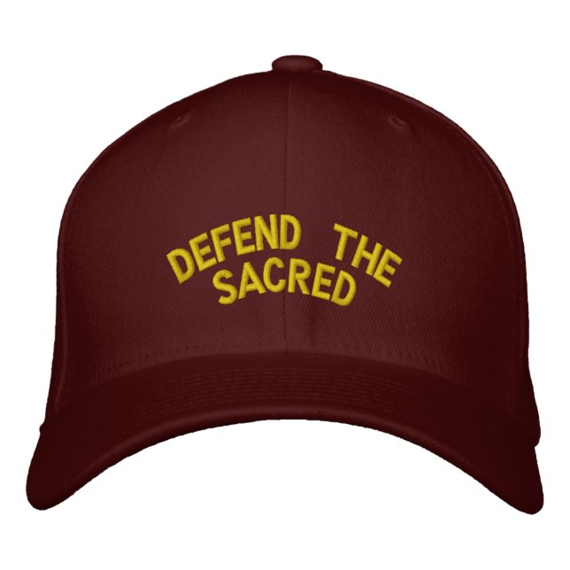 Casquette Brodée Défendre le sacré :Casquette brodée (Devant)