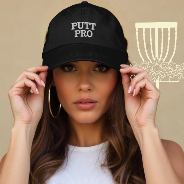 Casquette Brodée Disque personnalisé Golf Putt Pro Cadeau (Créateur téléchargé)