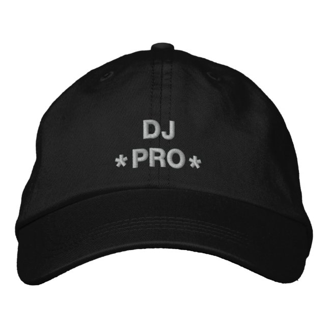 Casquette Brodée DJ Pro (Devant)