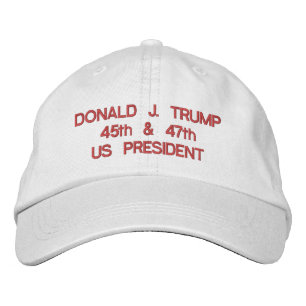 Casquette Brodée Donald J. Trump 45e et 47e présidents américains