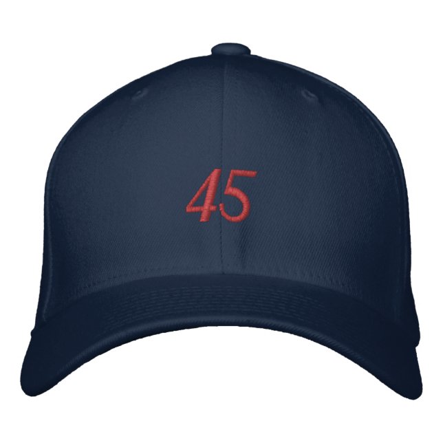 Casquette Brodée Donald Trump 45 (Devant)