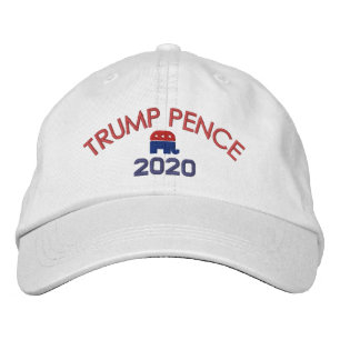 Casquette Brodée Donald Trump Mike Pence - avec un éléphant républi